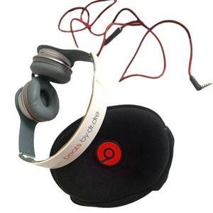 Beats by Dr. Dre Solo HD Headband Wired Headphones White Red Gray Blck Preowned